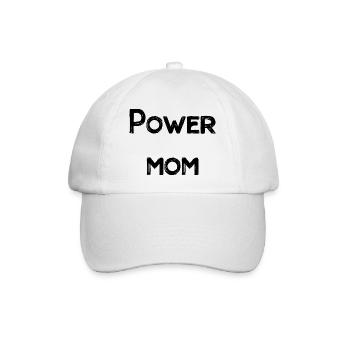 power maman maman maman maman enfants parents police - Casquette classique - blanc/blanc - Devant