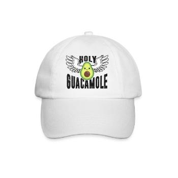 Heilige Avovado mit Engels Flügel Funny - Baseballkappe - Weiß/Weiß - Vorne