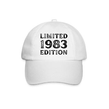 1983 LIMITED EDITION ANNIVERSAIRE METAL FER GRIS - Casquette classique - blanc/blanc - Devant