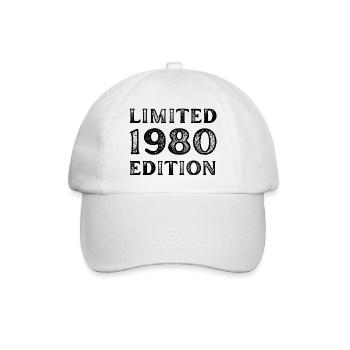 1980 LIMITED EDITION ANNIVERSAIRE METAL FER GRIS - Casquette classique - blanc/blanc - Devant