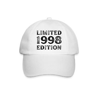 1998 LIMITED EDITION ANNIVERSAIRE METAL FER GRIS - Casquette classique - blanc/blanc - Devant