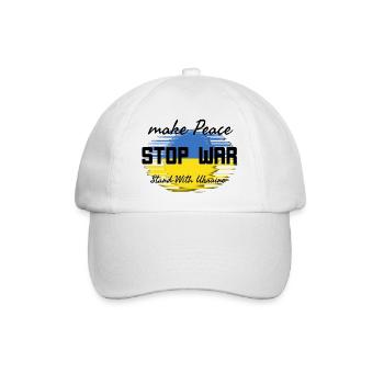 Make peace Stop War - Casquette classique - blanc/blanc - Devant