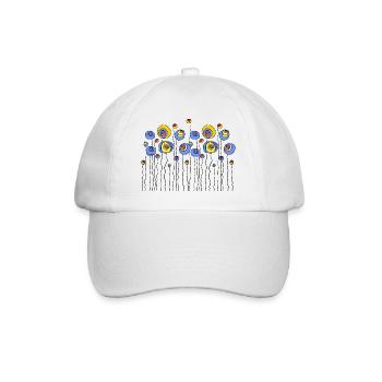 Fleur - Casquette classique - blanc/blanc - Devant