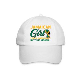 Jamaica Jamaican Flag Gift - Baseball Cap - white/white - Front