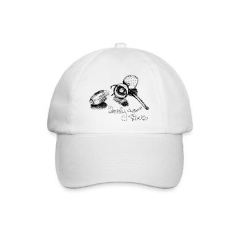 Autumn acorn sweet saying with lovely vibes - Baseball Cap - white/white - Front