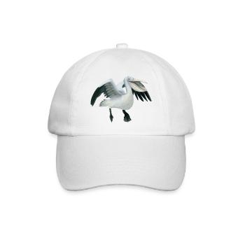Funny Graupelikan - Baseball Cap - white/white - Front
