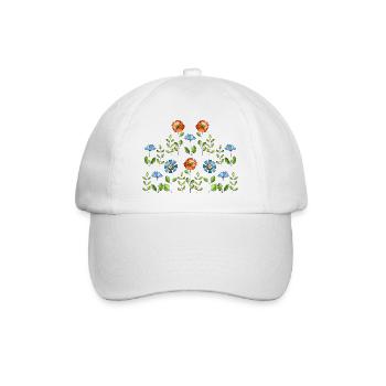 Fleur - Casquette classique - blanc/blanc - Devant