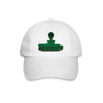 Canon de canon de tourelle de char - Casquette classique - blanc/blanc - Devant