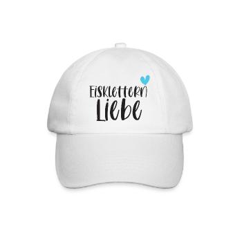 Eisklettern Klettern Wintersport Eis Geschenk - Baseballkappe - Weiß/Weiß - Vorne