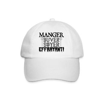 cadeau Halloween humour | Costume Halloween !! - Casquette classique - blanc/blanc - Devant