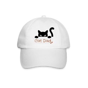 Chat papa Amant - Casquette classique - blanc/blanc - Devant