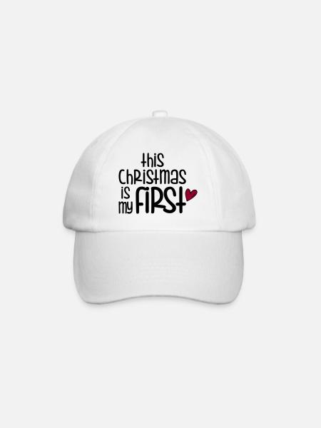 Kleine Geschenke für Babys - Baseballkappe - Weiß/Weiß
