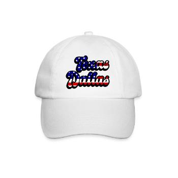 Dallas Texas USA flag design - Baseball Cap - white/white - Front