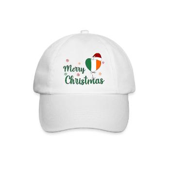 Merry Christmas Ireland - Baseball Cap - white/white - Front