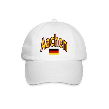 Drapeau de l’Allemagne d’Aix-la-Chapelle - Casquette classique - blanc/blanc - Devant