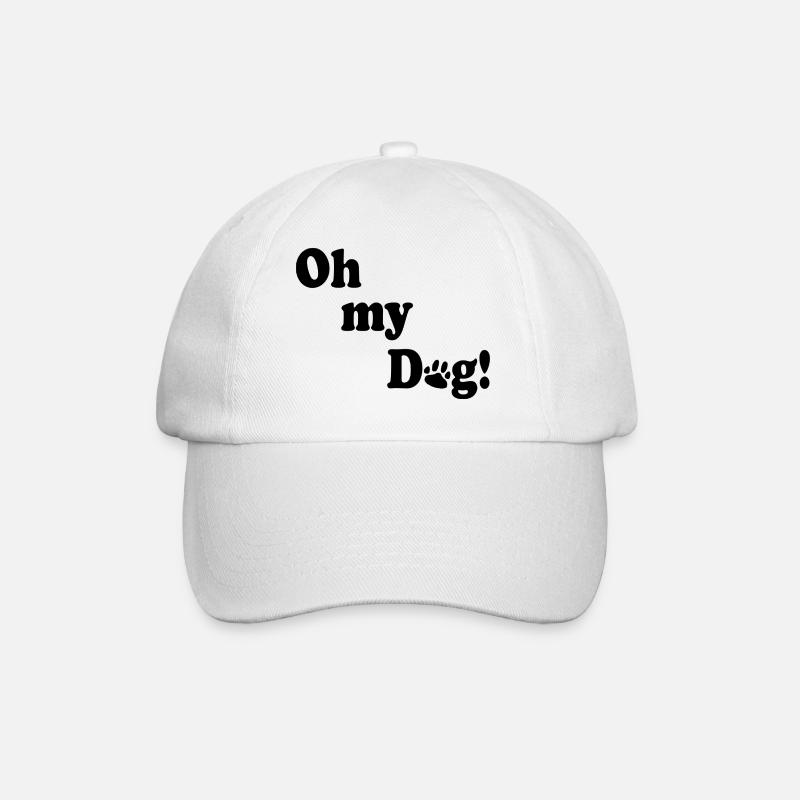 Oh my dog - Baseballkappe - Weiß/Weiß