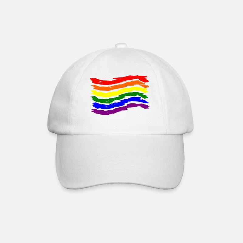 lgbt - Casquette classique - blanc/blanc