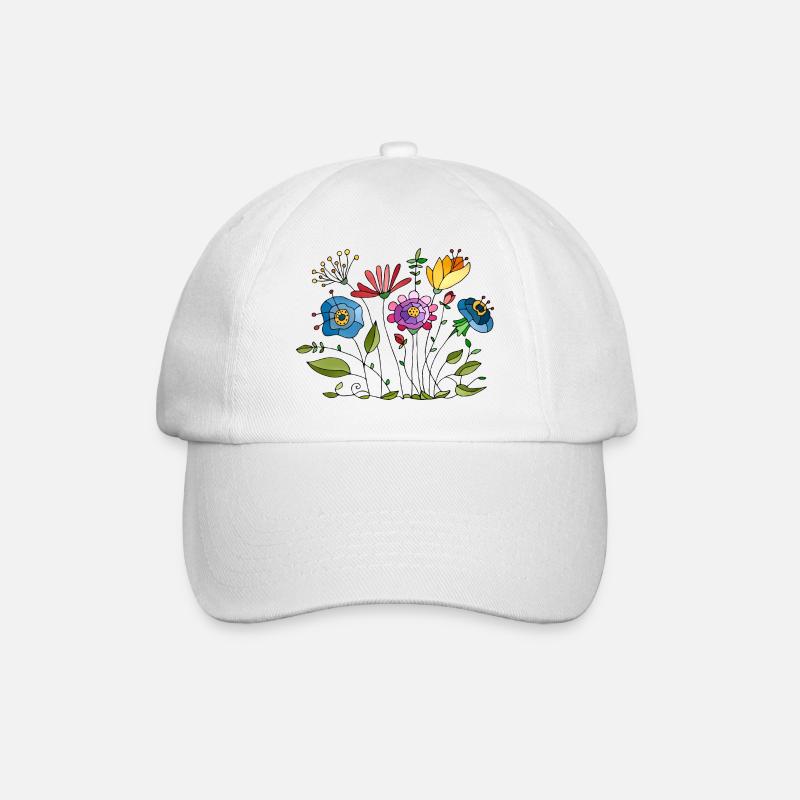 Fleur - Casquette classique - blanc/blanc