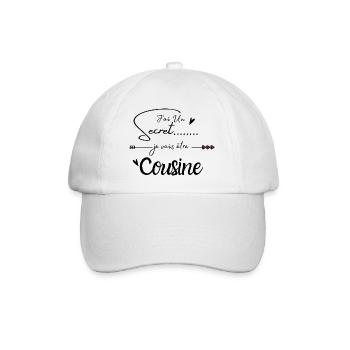 Je vais être cousine - Casquette classique - blanc/blanc - Devant