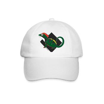 The lizard - Baseball Cap - white/white - Front