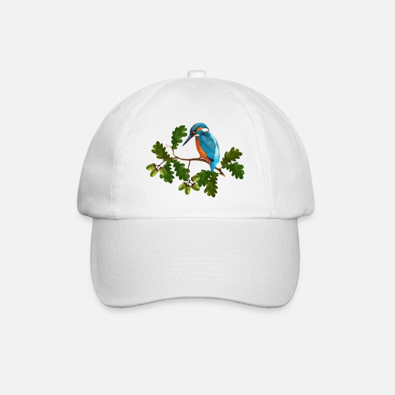 Bunter Vogel - Baseballkappe - Weiß/Weiß