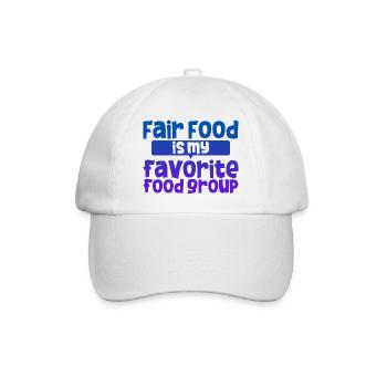Fair Food Is My Favorite Food Group 4 - Baseballkappe - Weiß/Weiß - Vorne