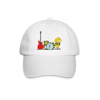 Musikinstrumente - Baseballkappe - Weiß/Weiß - Vorne