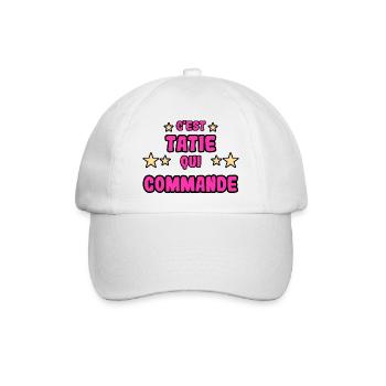 C'est tatie qui commande - Casquette classique - blanc/blanc - Devant