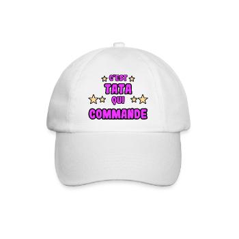 C'est tata qui commande - Casquette classique - blanc/blanc - Devant