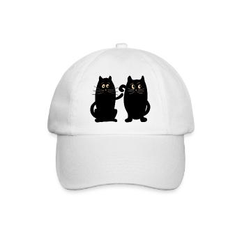 Chats - Casquette classique - blanc/blanc - Devant