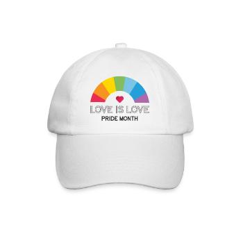 L’amour est l’amour. Mois de la fierté. - Casquette classique - blanc/blanc - Devant