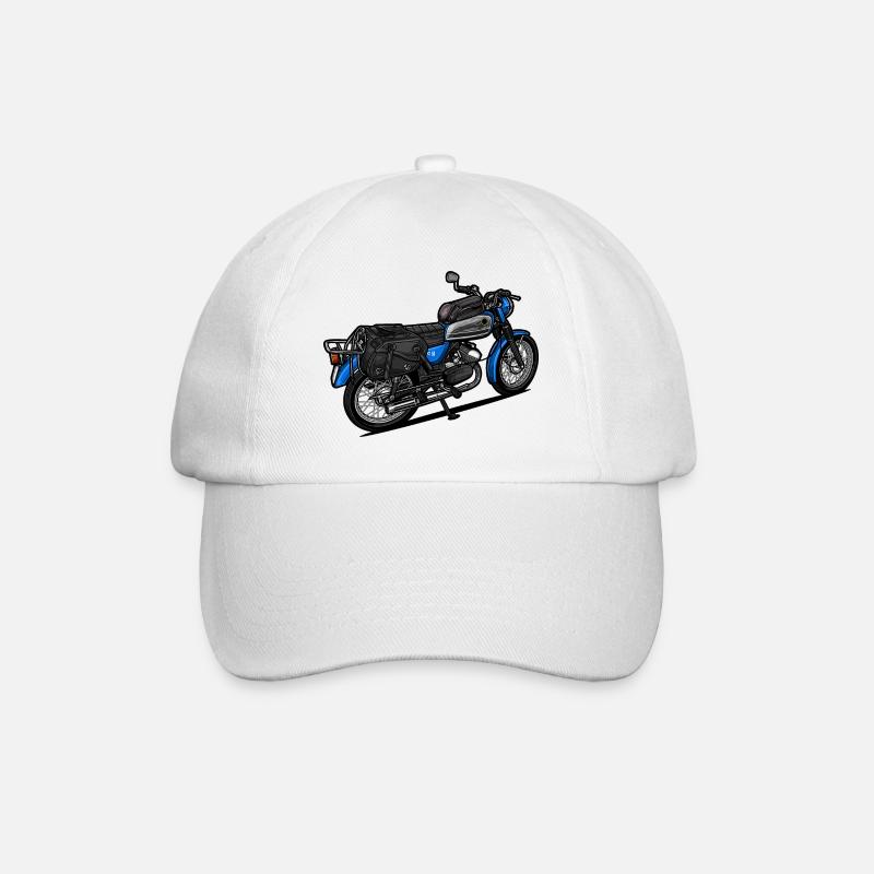 Moped // C 50 Sport // Illustration - Baseballkappe - Weiß/Weiß