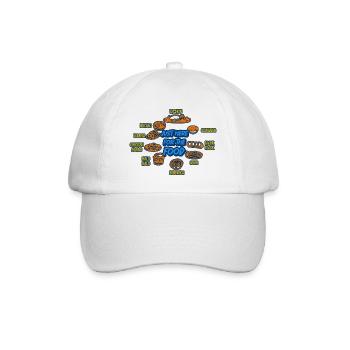 Philippinen Filipino Flagge Stolz I Geschenk - Baseballkappe - Weiß/Weiß - Vorne