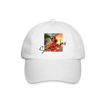 Summervibes - Baseballkappe - Weiß/Weiß - Vorne