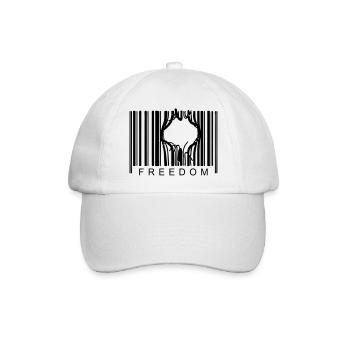 FREEDOM BARCODE - Casquette classique - blanc/blanc - Devant