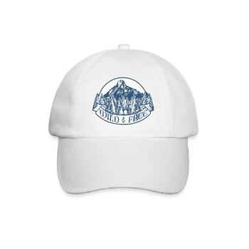 wild & free - Baseballkappe - Weiß/Weiß - Vorne