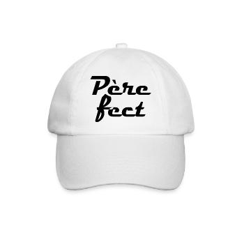 Cadeau papa rigolo père fect - Casquette classique - blanc/blanc - Devant