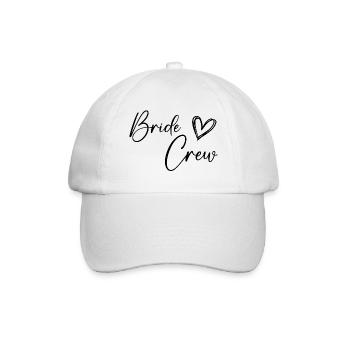 Bride Crew - Baseballkappe - Weiß/Weiß - Vorne
