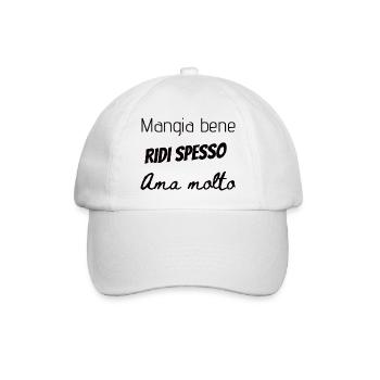 Cadeau fan Italie - Casquette classique - blanc/blanc - Devant