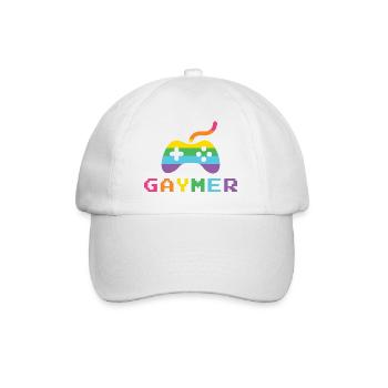 Mois de la fierté LGBTQ - Police Gaymer Pixel - Casquette classique - blanc/blanc - Devant