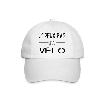 Pédaler sans limite, ma passion dévorante! - Casquette classique - blanc/blanc - Devant