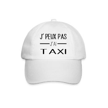 Taxi fever, toujours prêt à conduire! - Casquette classique - blanc/blanc - Devant