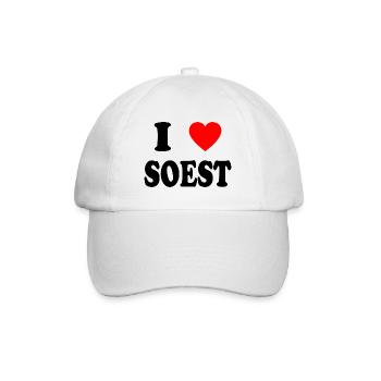 I love Soest - Baseballkappe - Weiß/Weiß - Vorne