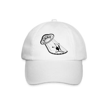 Ameisenbär Tamandua gegen Ufo - Baseballkappe - Weiß/Weiß - Vorne