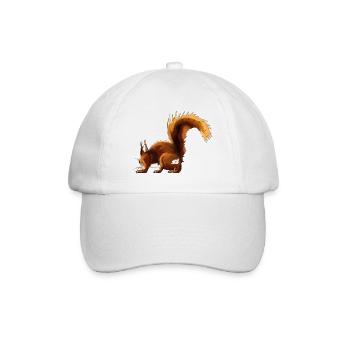Eichhörnchen Flausch Herbst-Edition - Baseballkappe - Weiß/Weiß - Vorne