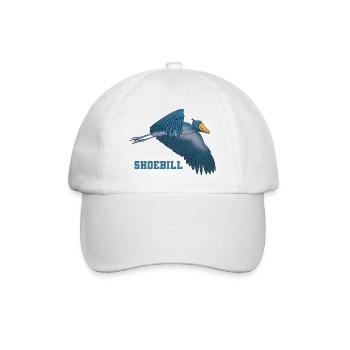 Schuhschnabel Vogel Ornithologe Wald I Geschenk - Baseballkappe - Weiß/Weiß - Vorne