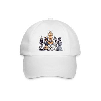 Préparation échiquéenne - Casquette classique - blanc/blanc - Devant