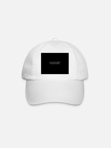 FALL SEVEN TIMES - Baseball Cap - white/white