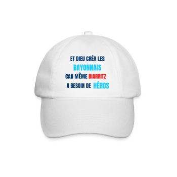 Bayonne - Casquette classique - blanc/blanc - Devant