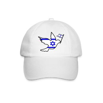 Israel peace - Casquette classique - blanc/blanc - Devant